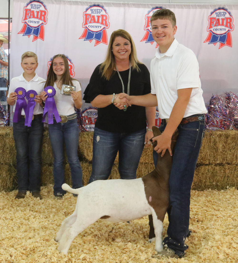 Scotts Bluff County Fair Grand Champions and their buyers